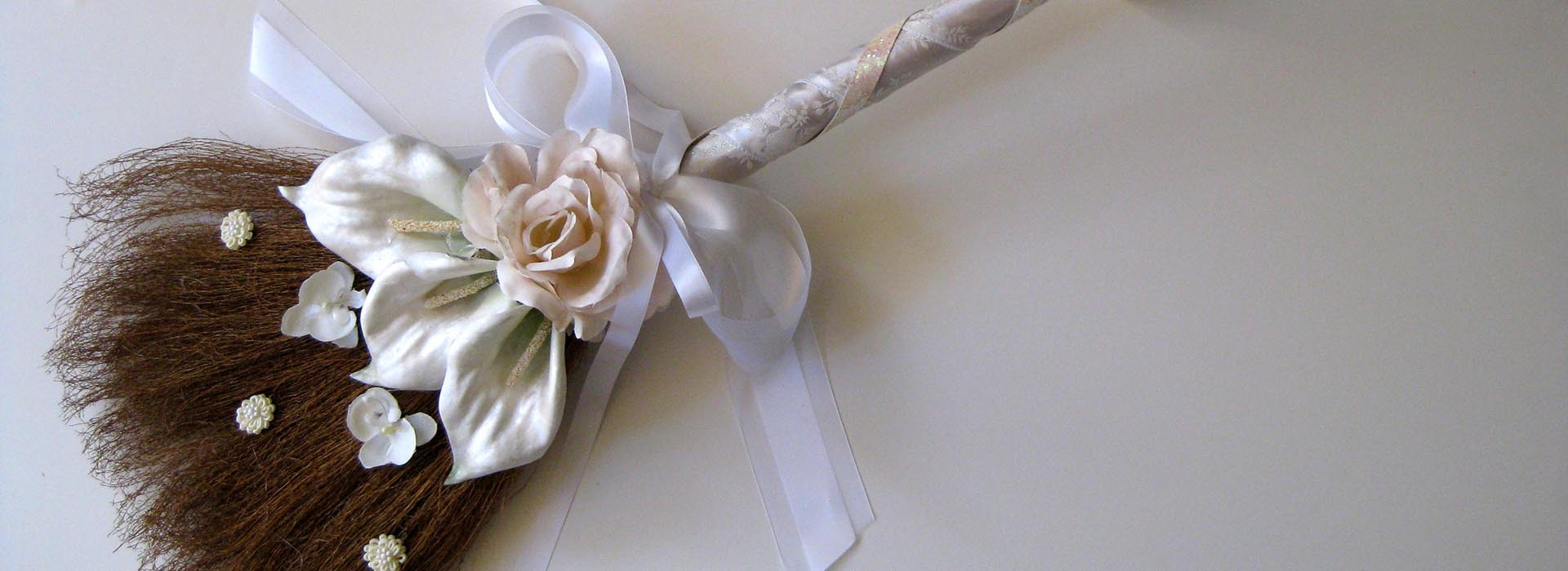Wedding Brooms » The perfect wedding accessory for "Jump the Broom Ceremony". Handmade by Alicia Jones